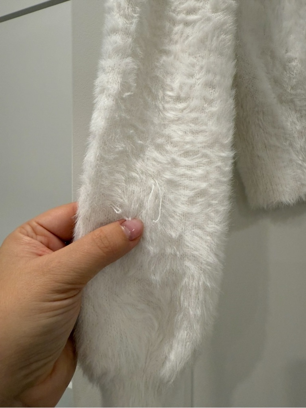Sunday Best Aritzia Eyelash Cropped Sweater (w/ pulls) - Picture 6 of 9